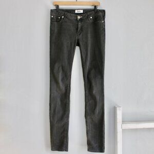 Acne Studios Women's Black Knex Nico Mid-Rise Skinny Jeans Size 31 x 34